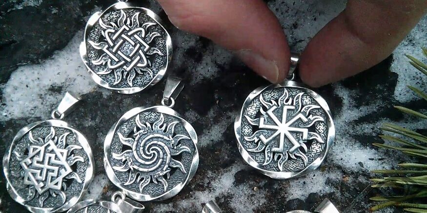 Slavic wealth-attracting amulets made of silver