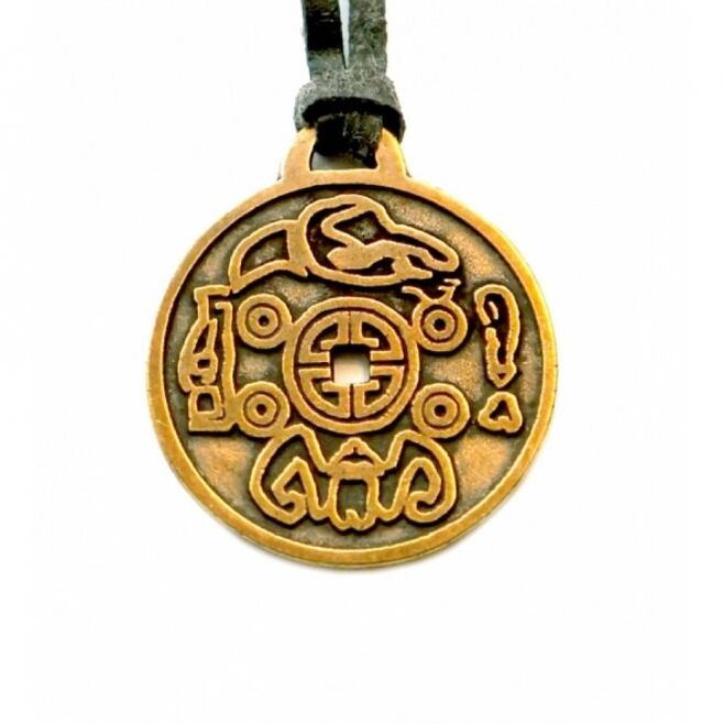 the front of the amulet fortunately